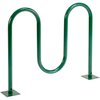 Global Industrial 41L Wave Bike Rack, Green, Flange Mount, 5-Bike Capacity 652777MGN